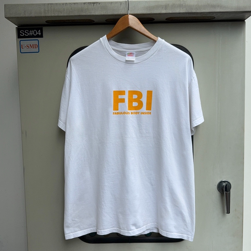 Fabulous Body Inside美式复古趣味宽松西海岸OS风盐系短袖T恤棉