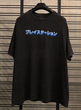 MMOPTOP夏季日系印花情侣短袖t恤男潮牌潮流半袖宽松休闲百搭上衣