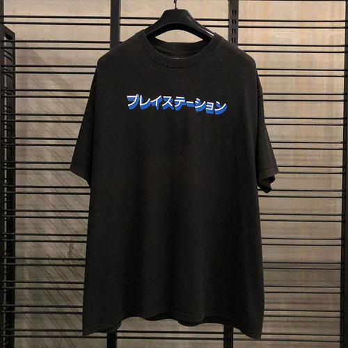 MMOPTOP夏季日系印花情侣短袖t恤男潮牌潮流半袖宽松休闲百搭上衣