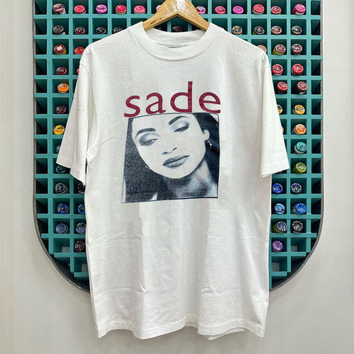 Sade莎黛乐队圆领短袖T恤极简都市风创意趣味oversize重磅棉半袖