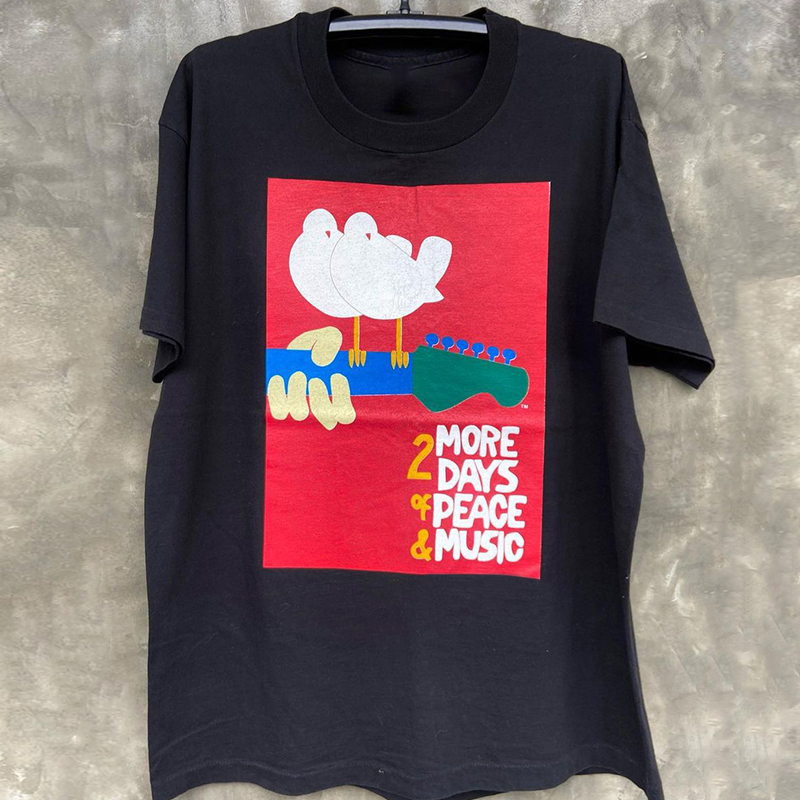 Woodstock 94伍德斯托克音乐节摇滚hiphop短袖街头男女百搭T恤潮