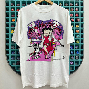 阿美咔叽重磅棉半袖 T恤oversize美式 Boop贝蒂娃娃卡通短袖 Betty