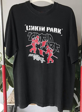 Linkin Park林肯公园乐队美式高街摇滚重磅cityboy男女短袖T恤棉