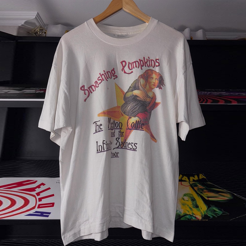 The Smashing Pumpkins碎南瓜乐队美式复古摇滚oversize潮牌半袖