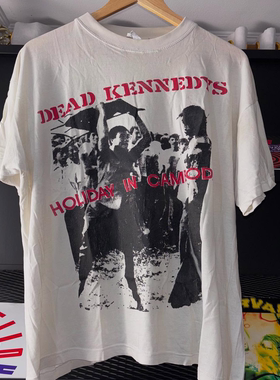 Dead Kennedys乐队美式复古硬核朋克风短袖T恤hiphop恶搞潮牌半袖