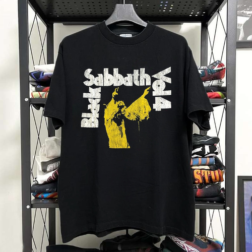 Black Sabbath乐队美式复古高街post-punk暗黑哥特风潮牌短袖T恤