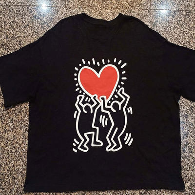 凯斯哈林keithharing纯棉T恤