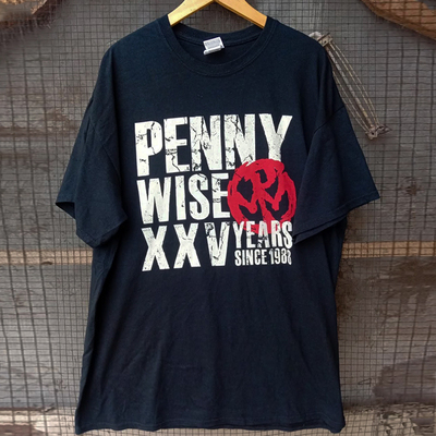 Pennywise乐队美式字母短袖T恤棉