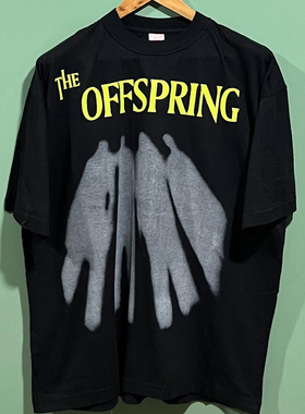 The Offspring后裔摇滚乐队短袖T恤chic嘻哈高级感美式复古半袖潮
