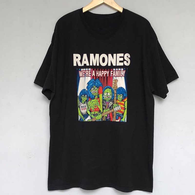 Ramones雷蒙斯乐队周边潮牌趣味创意短袖美式街头vintage古着T恤 男装 T恤 原图主图