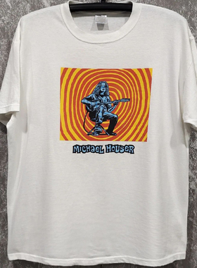 Michael Houser摇滚歌手街头潮酷风chic嘻哈纯棉圆领美式情侣半袖
