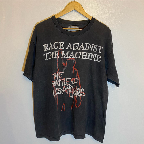 Rage Against The Machine乐队美式复古街头亚文化暗黑短袖T恤潮