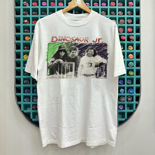 Dinosaur Jr.恐龙二世乐队硬核摇滚vintage古着美式慵懒短袖T恤男