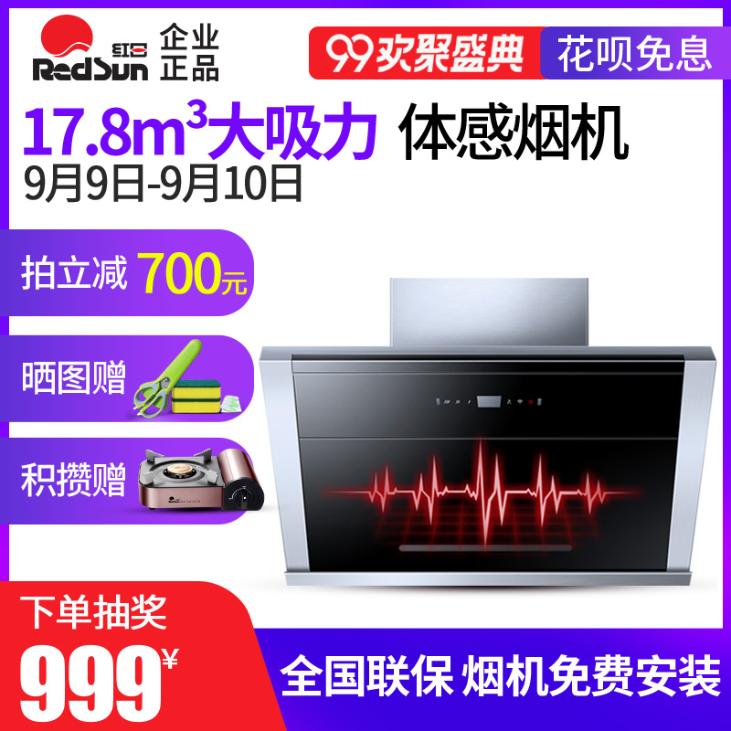 Redsun/ºìÈÕJE8701ÐÂÆ·´óÎüÁ¦³éÓÍÑÌ»úÌå¸Ð ±Ú¹Òʽ²àÎüÓÍÑÌ»ú¼ÒÓÃ
