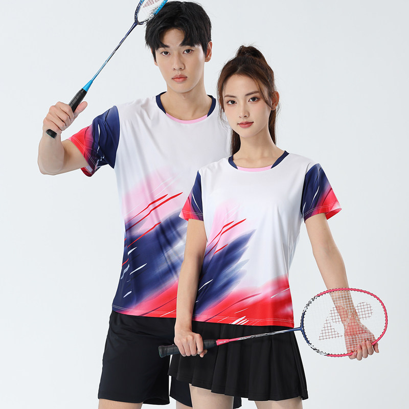 新款羽毛球服男女款套装速干透气短袖网球训练服乒乓球运动服定制
