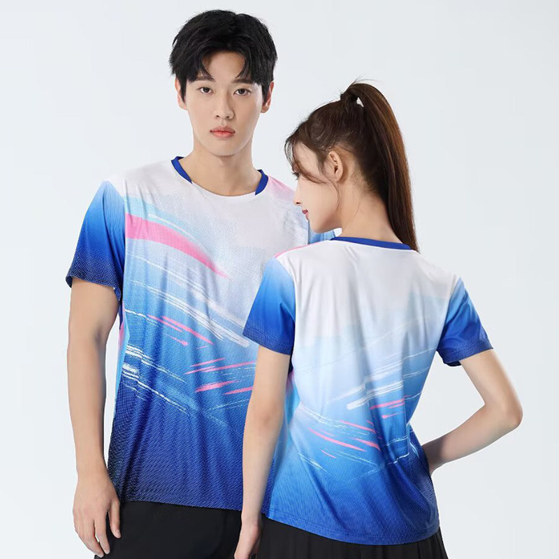 夏季羽毛球服男女款套装短袖T恤比赛运动服乒乓球服网排球服定制