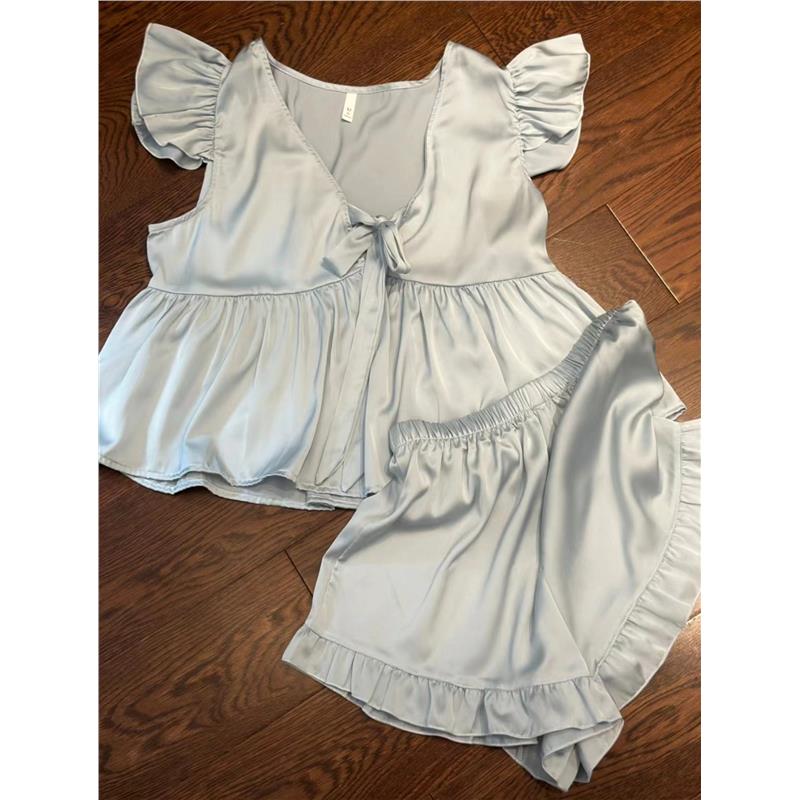 真丝家居服私密公主睡衣