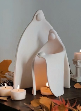 独丸守护香薰烛台家居香氛蜡烛摆件治愈系桌面装饰小众高级伴手礼