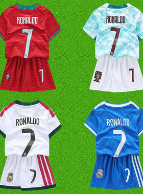 儿童2026葡萄牙国家队C罗7号球衣皇马主客场足球服Ronaldo jersey