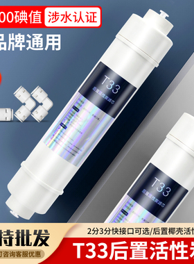 净水器滤芯后置活性炭小t33净水设备家用直饮自来水过滤器配件