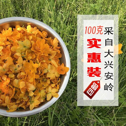 新货大兴安岭内蒙古野生金莲花茶
