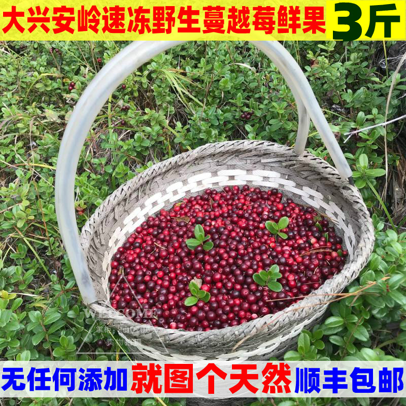 红豆无添加野生蔓越莓1500g包邮
