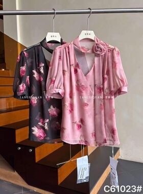 【堂家TXQ】C61023夏装短袖衬衫泉熙正品衬衣小衫
