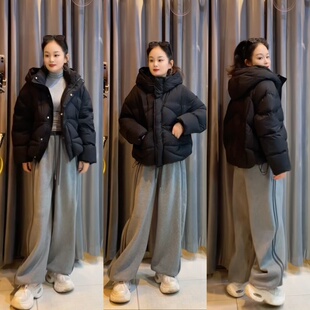 【漫步茶茶】606法式复古连帽休闲保暖羽绒服外套