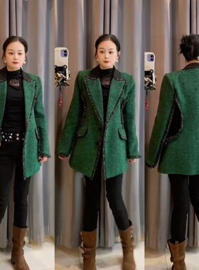 60066【XIEN 】2025冬季加棉休闲百搭设计感希恩羊毛外套MD