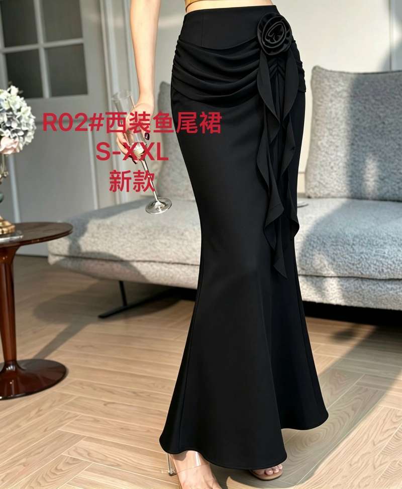 【鑫丽铭】新款R02半身裙子包裙鱼尾裙子秋装