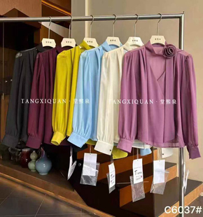 堂家TXQ 泉熙正品 C6037上衣春装 衬衫 衬衣 长袖