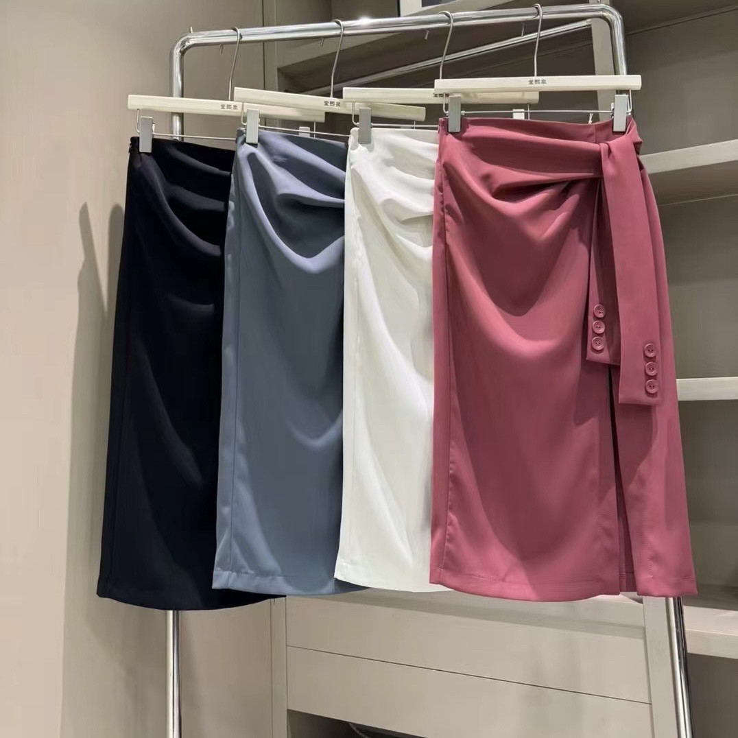 【堂家】裙子8008半身中长裙泉熙正品女装夏装半身包裙子