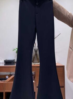 【堂家TXQ】C7028小微喇叭高腰裤春装泉熙正品女装有弹力