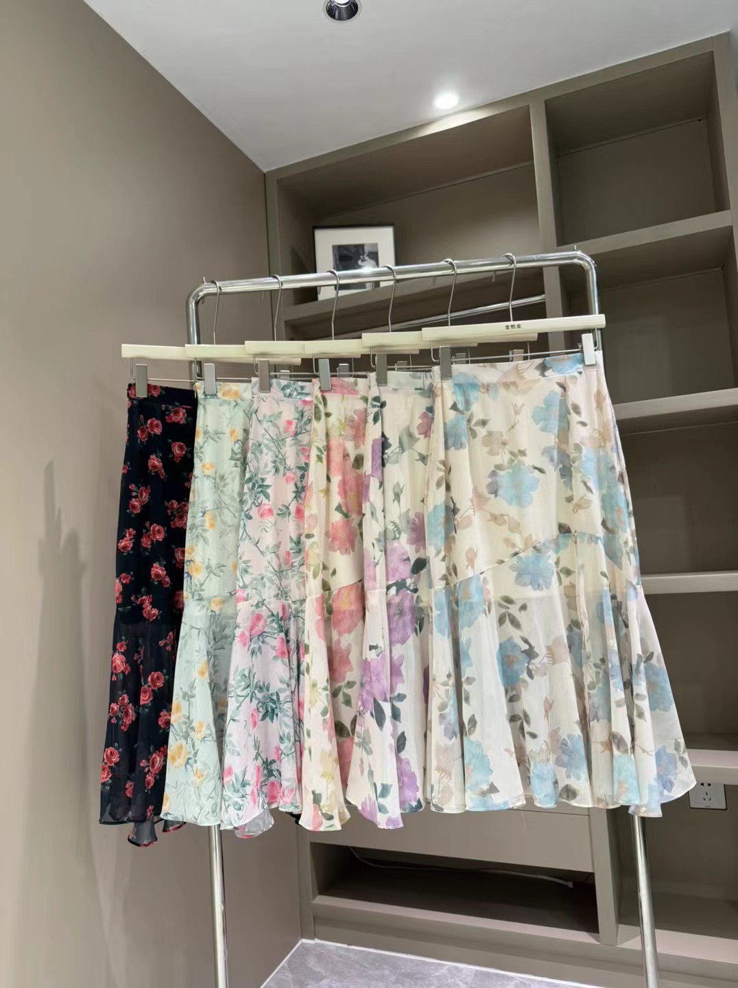 【堂家】裙子77059半身中长裙泉熙正品女装夏装鱼尾裙花裙