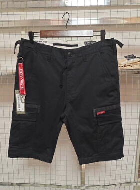 香港代购it izzue潮牌多口袋微弹工装纯棉裤野外休闲宽松男短裤夏