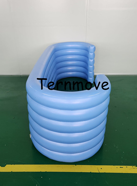 充气墙柜台蓝色充气气垫墙网红打卡拍摄商业活动广告展览摄影道具