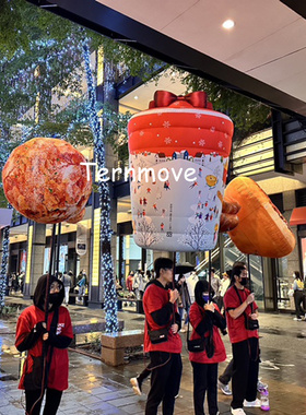 背包气球LED背包支架球活动气球灯充气气模门店招牌宣传广告移动