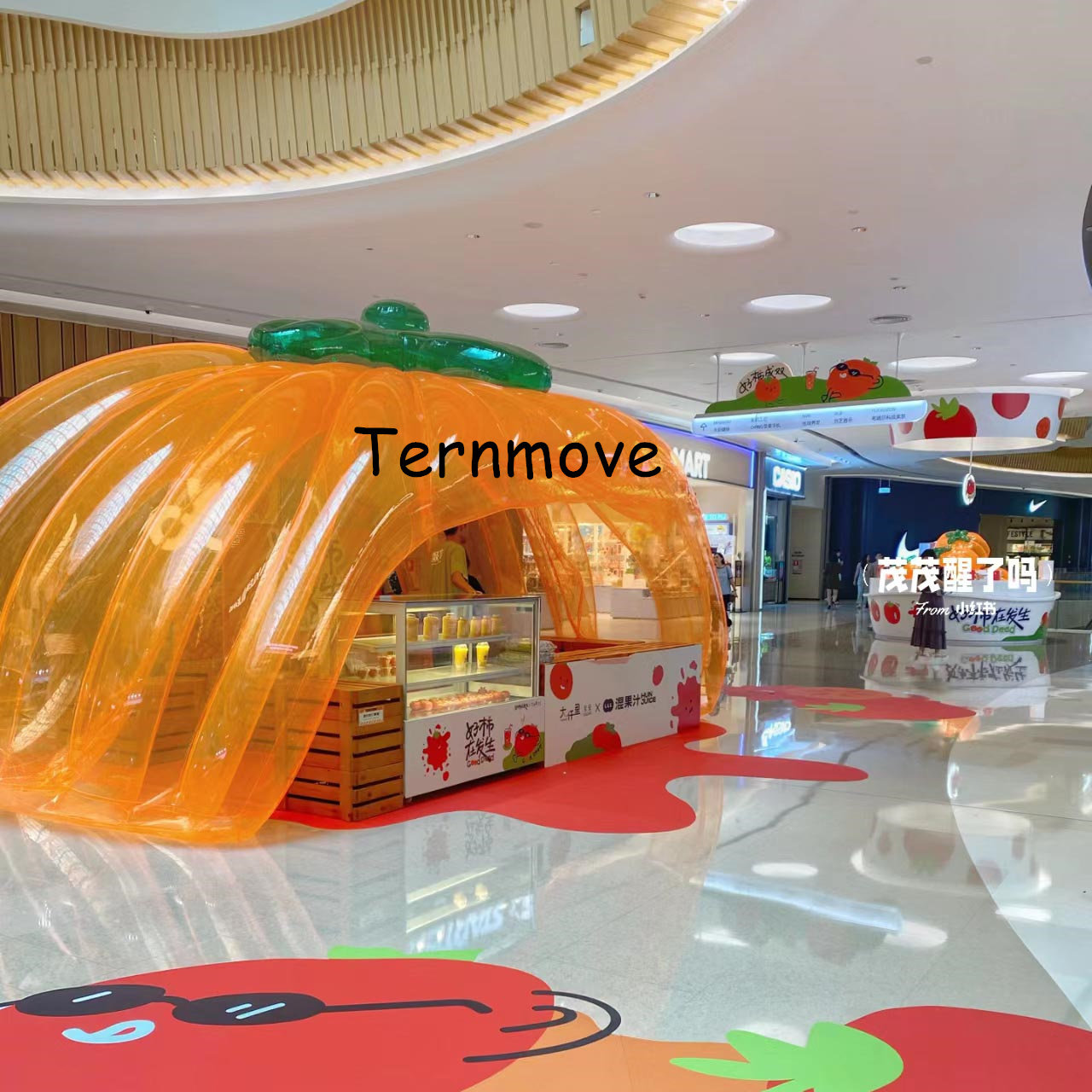 户外展览半圆形透明充气帐篷房子室外流动移动摊位展会屋气模型