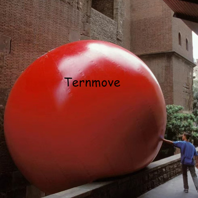 定制PVC充气彩色圆球印logo气模婚礼商场美陈装饰夹墙彩色球