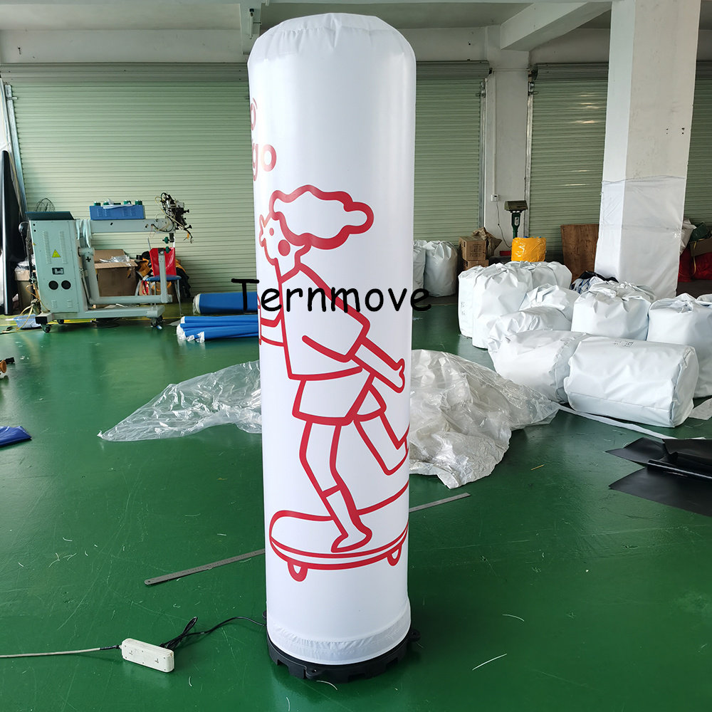 定制充气立柱夜光华为专用透明气柱指柱婚庆灯柱灯箱气模 led招牌