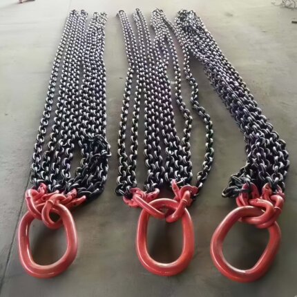 环形链条G80锰钢链条索具石材模具起重吊装索具双肢链条四肢链条