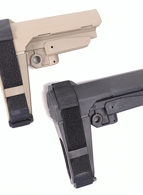 SBA3后托尼龙加橡胶绑手托SLR尾托模型玩具零件配件改装8代9代M4