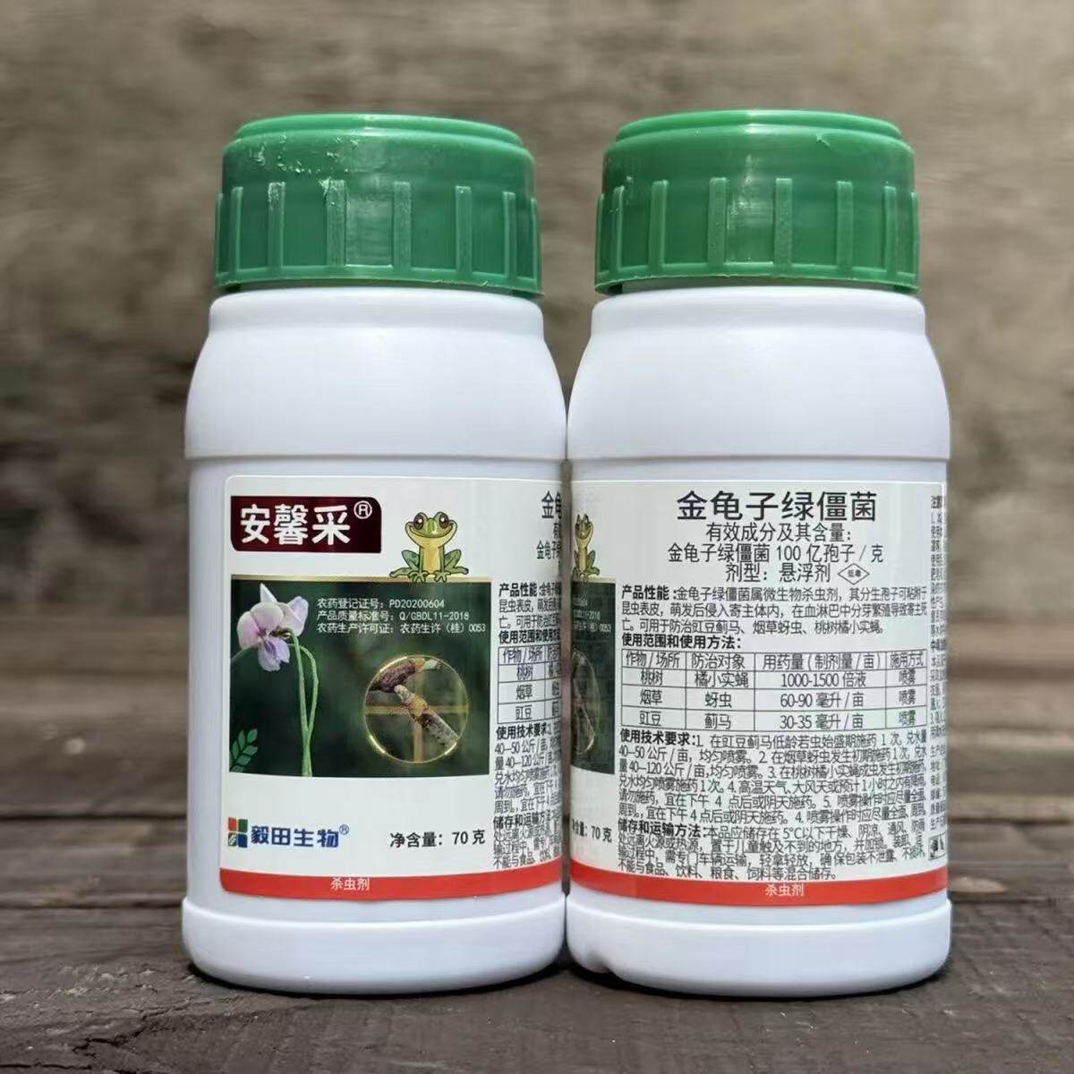 100亿孢子/克金龟子绿僵菌蚜虫