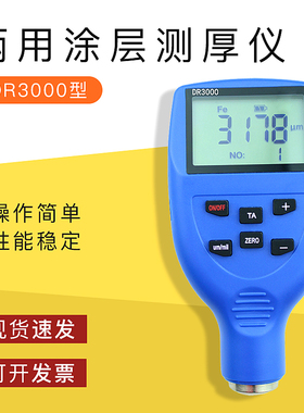 东如DR3000两用涂层测厚仪 油漆漆膜测厚仪0-3mm 防腐层测厚仪