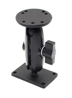 仓储叉车驾驶室导航电脑固定支架1英寸球头防抖AMPS孔位支架