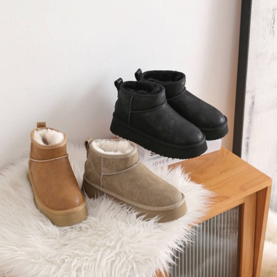 澳洲冬季新款羊毛皮毛一体雪地靴