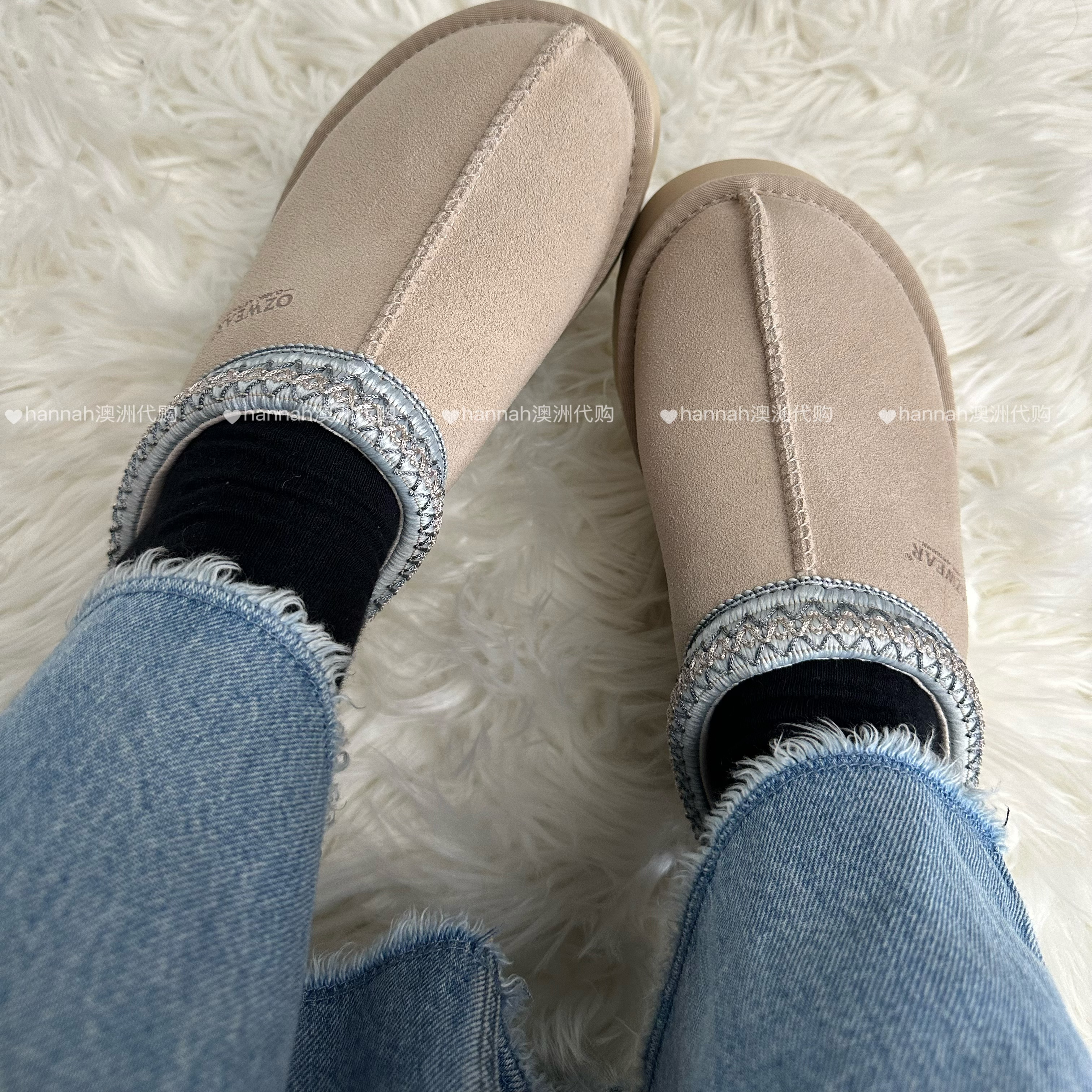 OZWEAR新款厚底民族风包头拖