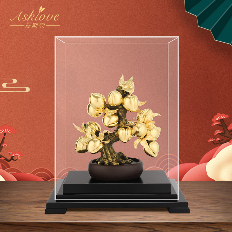 金箔桃李摆件毕业教师节送老师