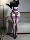 Hot Girl Diary CL "Hibiscus" Фиолетовые чулки на подтяжках Aurora, цельные блестящие чулки, Кружевные чулки, Сексуальные черные шелковые чулки mini 0