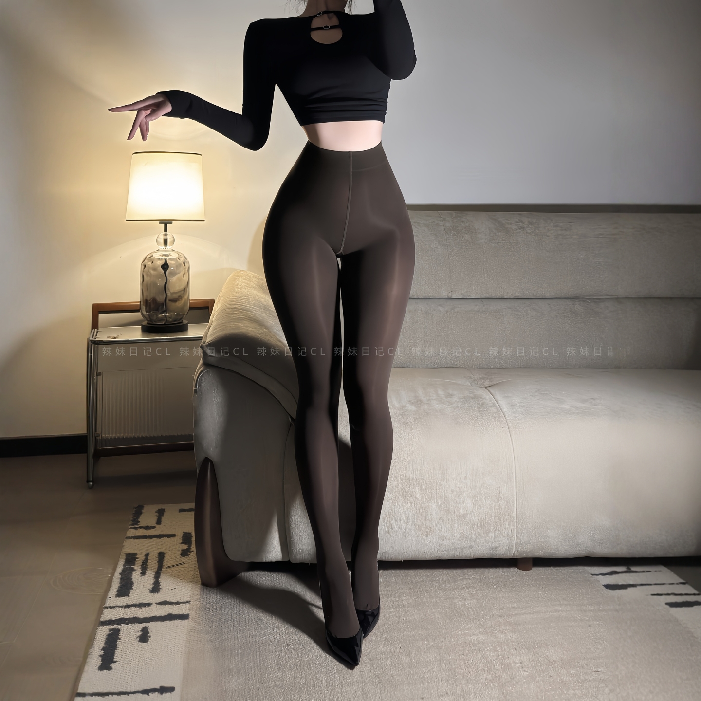辣妹日记CL「千金」奶油肌感弹力连裤袜秋冬显瘦时尚丝袜打底裤女